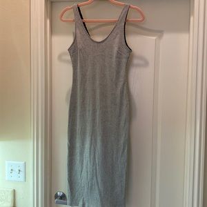 Lush Midi Ribbed Bodycon Dress, Small